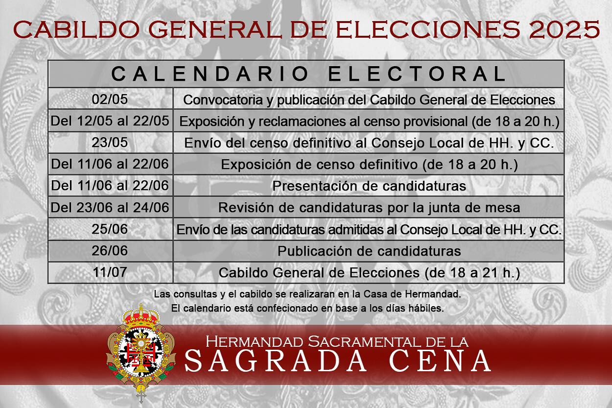 Convocatoria del Cabildo General de Elecciones