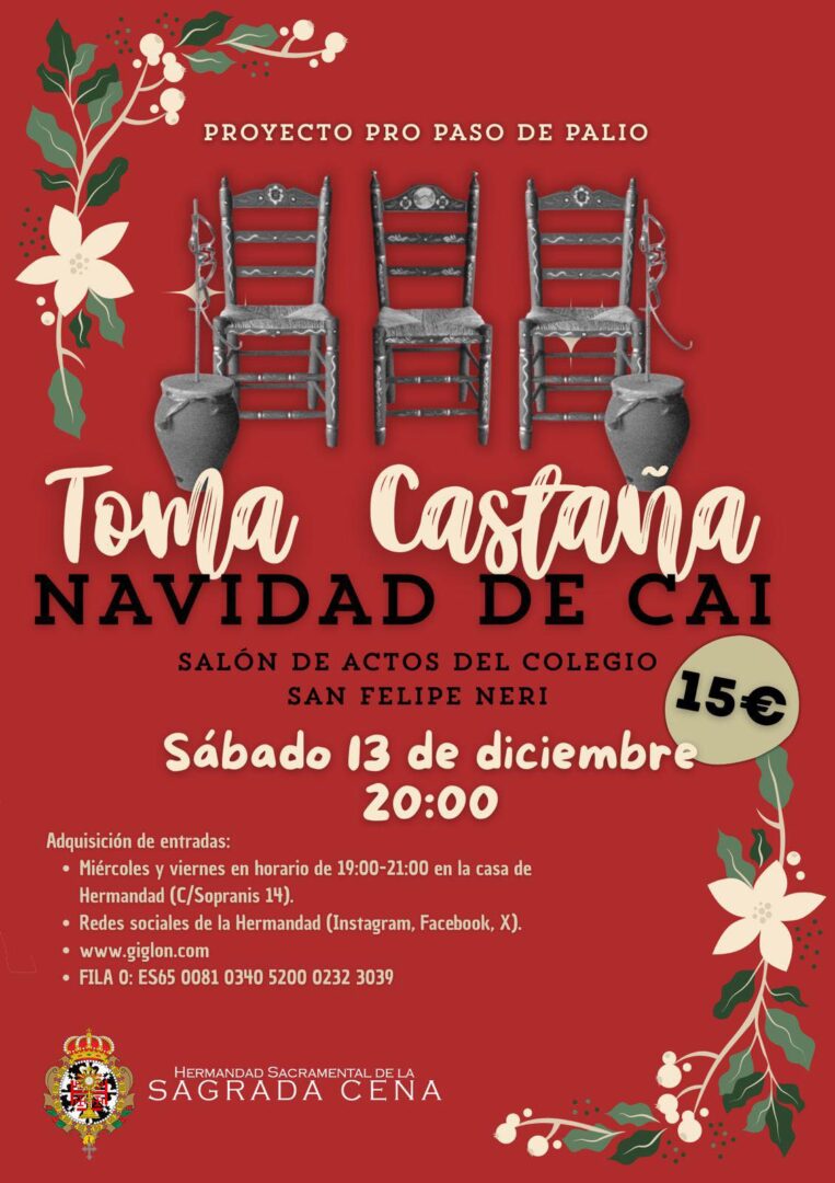 El próximo sábado, concierto de Toma Castaña